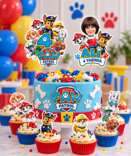 Paw Patrol Konsept Cupcake Topper