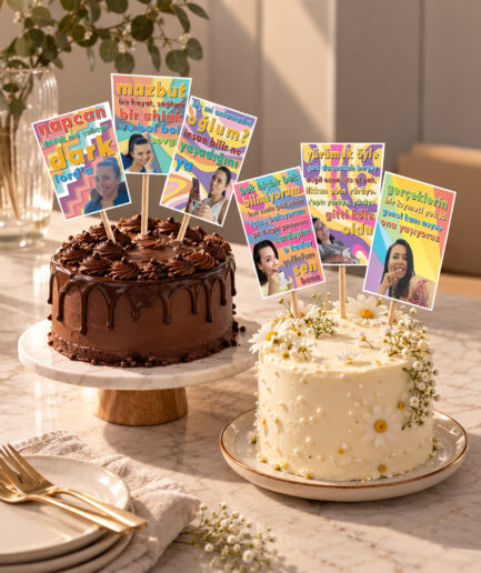 Gibi Dizisi Replik Konsept Fotoğraflı Cupcake Topper
